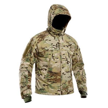 Camouflage jacket on a white background